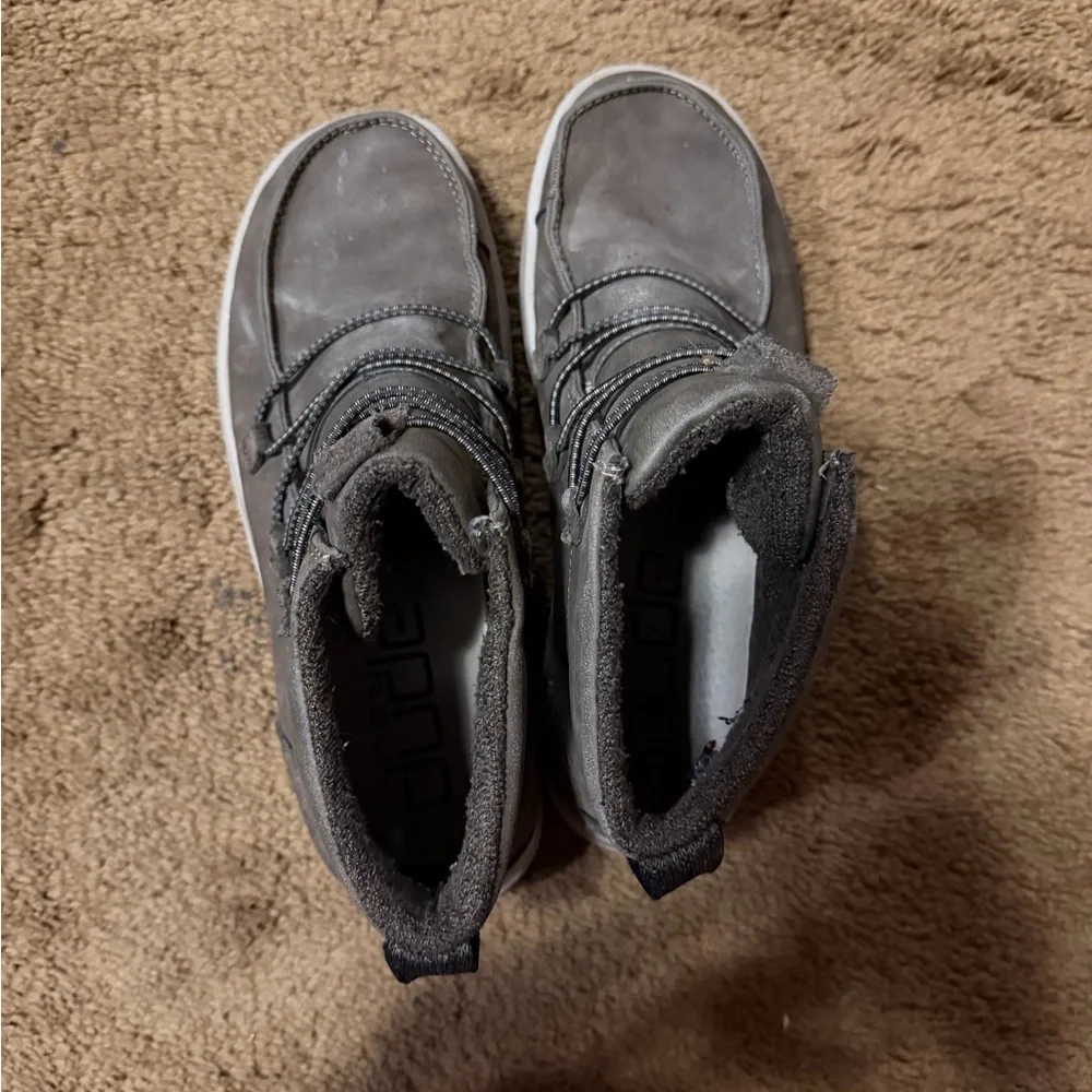 HEY DUDE ELOISE RECYCLED LEATHER COFFEE SIZE 8 - Picture 4 of 5